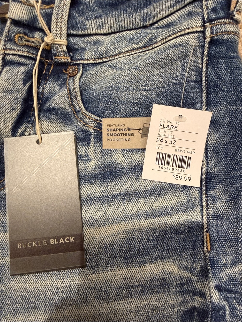 Buckle black High-Rise Flared Jeans -24 - Picture 2 of 6
